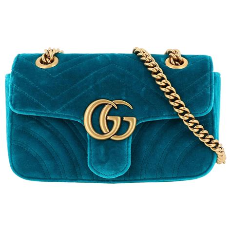 gucci marmont bleu velours|gucci marmont bag sizes.